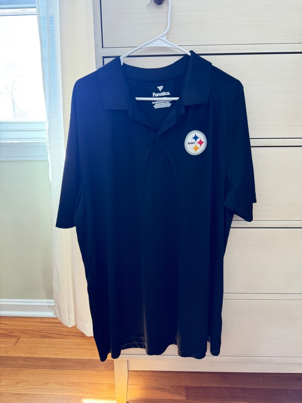 Fanatics Men’s Black Pittsburgh Steelers Polo Shirt